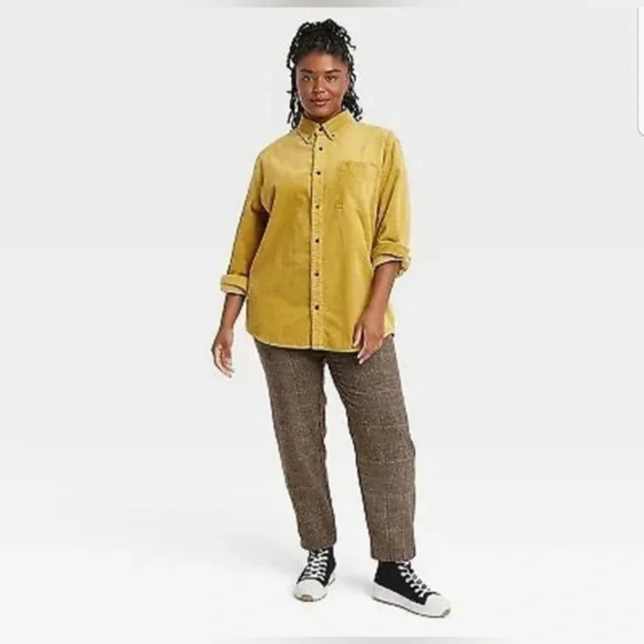 Houston White Adult Wide Wale Corduroy button up shirt - Picture 2 of 10